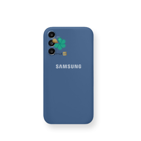 خرید قاب گوشی سامسونگ Galaxy A13 5G مدل سیلیکونی محافظ لنز دار رنگ آبی نفتی