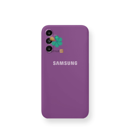 خرید قاب گوشی سامسونگ Galaxy A13 5G مدل سیلیکونی محافظ لنز دار رنگ بنفش