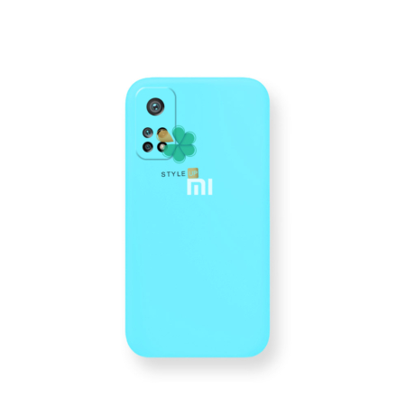 خرید قاب گوشی شیائومی Xiaomi Mi 10T 5G مدل سیلیکونی محافظ لنز دار رنگ سبز آبی