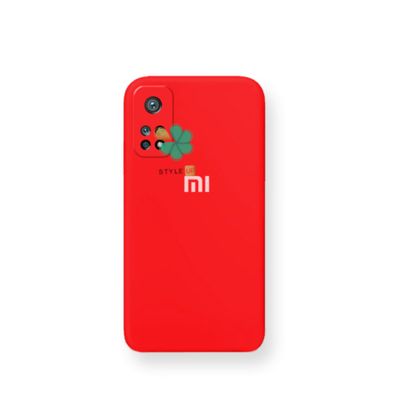 خرید قاب گوشی شیائومی Xiaomi Mi 10T 5G مدل سیلیکونی محافظ لنز دار رنگ قرمز