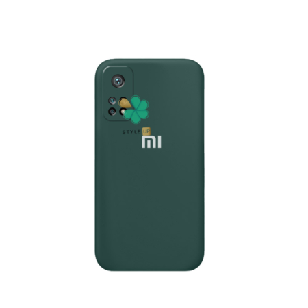 خرید قاب گوشی شیائومی Xiaomi Mi 10T 5G مدل سیلیکونی محافظ لنز دار رنگ سبز تیره