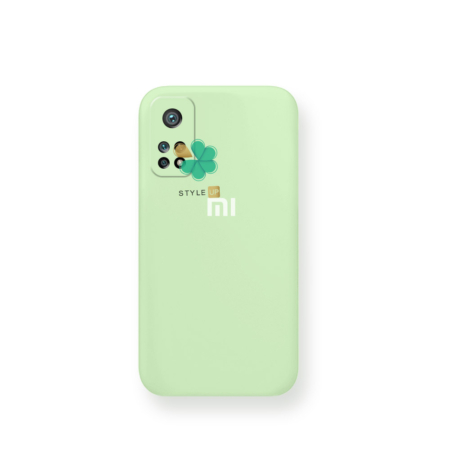 خرید قاب گوشی شیائومی Xiaomi Mi 10T 5G مدل سیلیکونی محافظ لنز دار رنگ سبز پاستیلی