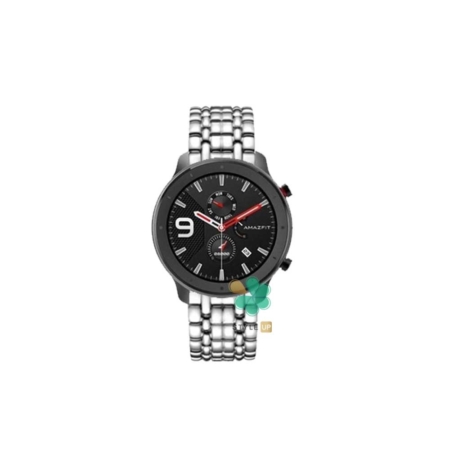 خرید بند استیل ساعت شیائومی Xiaomi Amazfit GTR Lite طرح Presence رنگ نقره ای