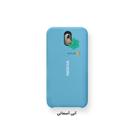 عکس قاب گوشی نوکیا Nokia 3.1 مدل سیلیکونی رنگ آبی اسمانی