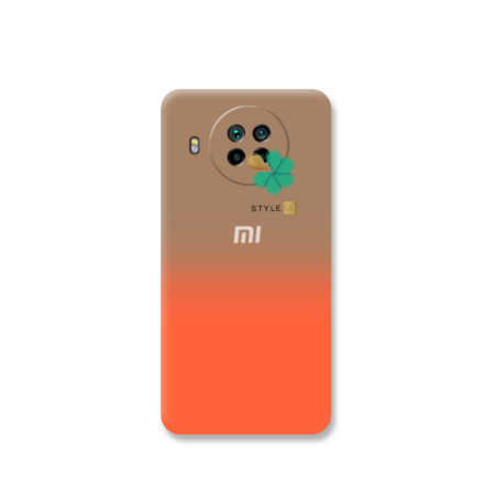 خرید قاب سیلیکونی دو رنگ گوشی شیائومی Xiaomi Mi 10T Lite 5G رنگ نارنجی - خاکی