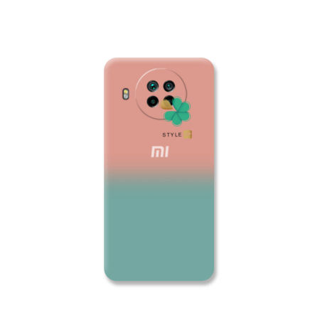 خرید قاب سیلیکونی دو رنگ گوشی شیائومی Xiaomi Mi 10T Lite 5G رنگ گلبهی - فیروزه ای