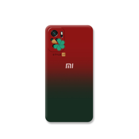خرید قاب سیلیکونی دو رنگ گوشی شیائومی Xiaomi Redmi Note 10 رنگ مشکی - قرمز