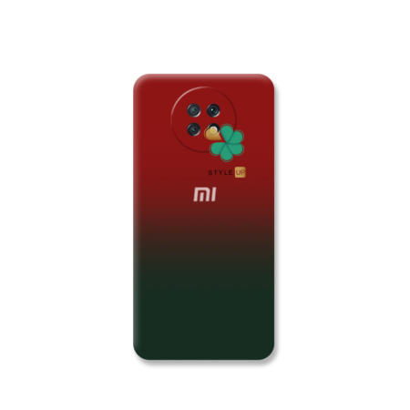 خرید قاب سیلیکونی دو رنگ گوشی شیائومی Xiaomi Redmi Note 9T 5G رنگ مشکی - قرمز