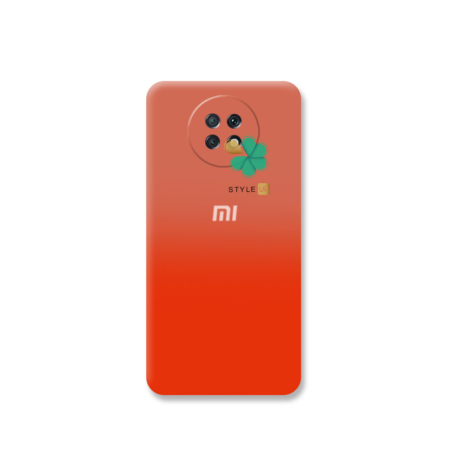 خرید قاب سیلیکونی دو رنگ گوشی شیائومی Xiaomi Redmi Note 9T 5G رنگ نارنجی - کالباسی
