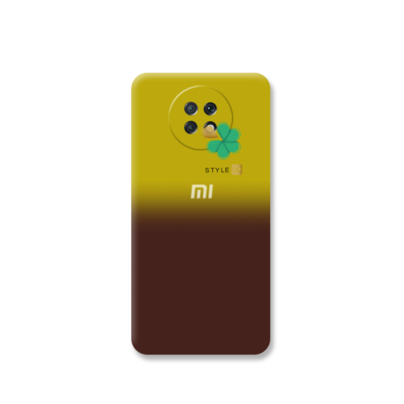خرید قاب سیلیکونی دو رنگ گوشی شیائومی Xiaomi Redmi Note 9T 5G رنگ قهوه ای - زرد