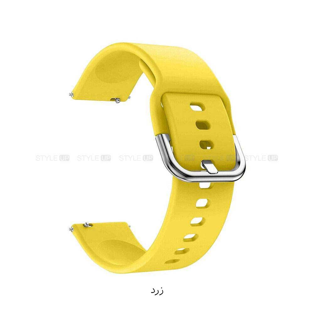 خرید بند ساعت شیائومی Xiaomi Watch S1 Active مدل سیلیکونی نرم رنگ زرد