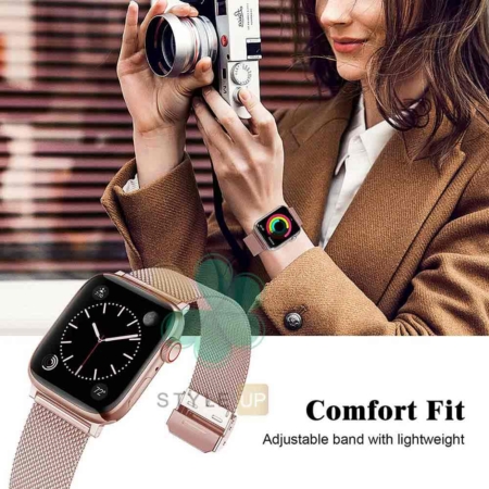 عکس بند متال ساعت اپل واچ Apple Watch 45/49mm مدل Florence
