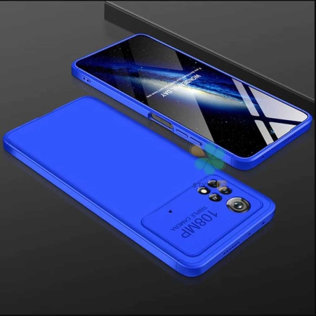 خرید قاب 360 درجه گوشی شیائومی Xiaomi Poco X4 Pro 5G مدل GKK رنگ آبی