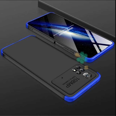 خرید قاب 360 درجه گوشی شیائومی Xiaomi Poco X4 Pro 5G مدل GKK رنگ مشکی آبی