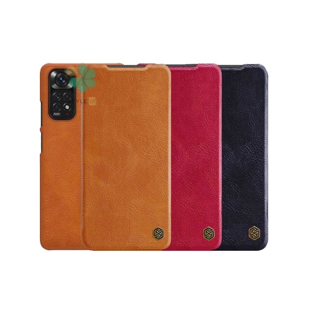 خرید کیف چرمی نیلکین گوشی شیائومی Redmi Note 11 5G مدل Qin