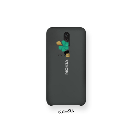خرید قاب گوشی نوکیا Nokia X6 / 6.1 Plus مدل سیلیکونی رنگ خاکستری