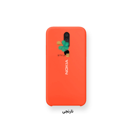 خرید قاب گوشی نوکیا Nokia X6 / 6.1 Plus مدل سیلیکونی رنگ نارنجی