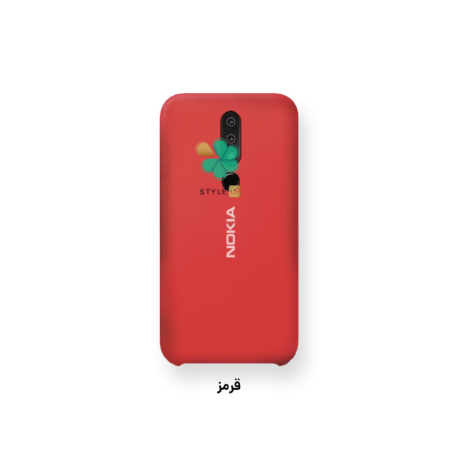 خرید قاب گوشی نوکیا Nokia X6 / 6.1 Plus مدل سیلیکونی رنگ قرمز