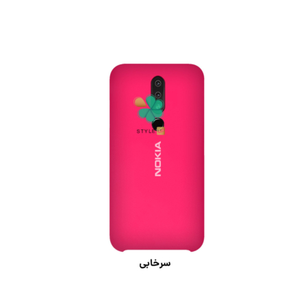 خرید قاب گوشی نوکیا Nokia X6 / 6.1 Plus مدل سیلیکونی رنگ سرخابی