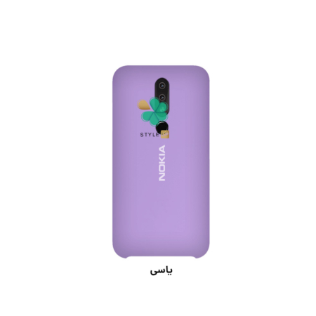 خرید قاب گوشی نوکیا Nokia X6 / 6.1 Plus مدل سیلیکونی رنگ یاسی