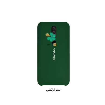 خرید قاب گوشی نوکیا Nokia X6 / 6.1 Plus مدل سیلیکونی رنگ سبز ارتشی