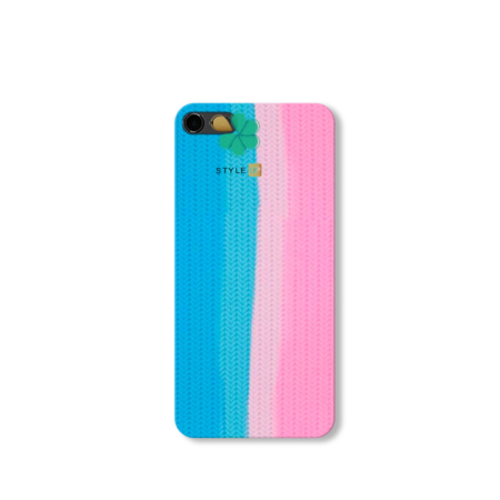 خرید کاور سیلیکونی گوشی اپل iPhone 6 / 6s طرح بافت رنگین کمانی