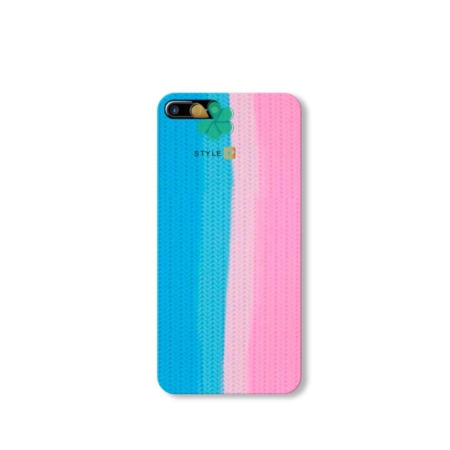 خرید کاور سیلیکونی گوشی اپل iPhone 7 Plus / 8 Plus طرح بافت رنگین کمانی