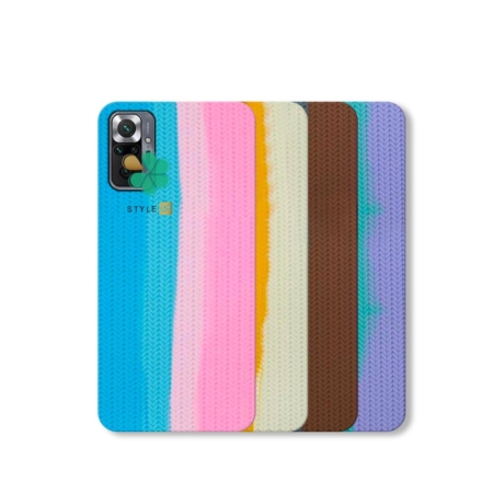 قیمت کاور سیلیکونی گوشی شیائومی Redmi Note 10 Pro طرح بافت رنگین کمانی