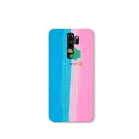 خرید کاور سیلیکونی گوشی شیائومی Xiaomi Redmi Note 8 Pro طرح بافت رنگین کمانی