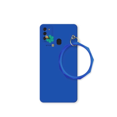 خرید قاب سیلیکونی گوشی سامسونگ Samsung Galaxy A21s مدل النگویی رنگ آبی