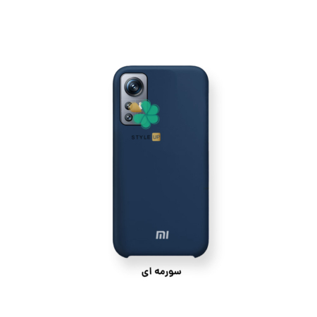 خرید قاب گوشی شیائومی Xiaomi 12S مدل سیلیکونی رنگ سرمه ای