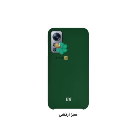 خرید قاب گوشی شیائومی Xiaomi 12S مدل سیلیکونی رنگ سبز ارتشی