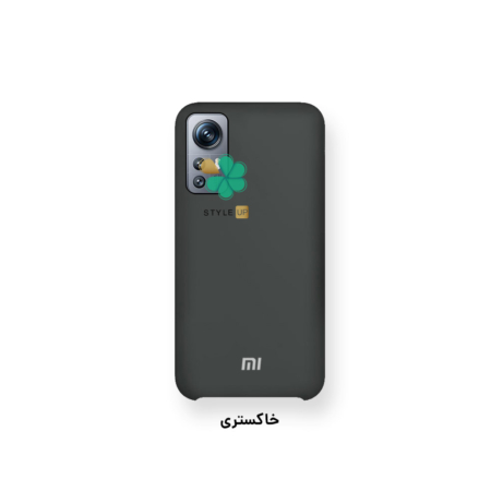 خرید قاب گوشی شیائومی Xiaomi 12S مدل سیلیکونی رنگ خاکستری