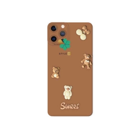 خرید قاب گوشی آیفون Apple iPhone 13 Pro طرح Sweet Bear رنگ عروسکی شکلاتی