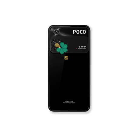 خرید قاب پشت گلس گوشی شیائومی Xiaomi Poco M4 Pro رنگ مشکی