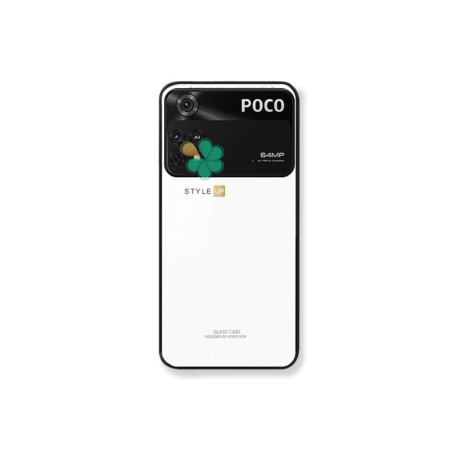 خرید قاب پشت گلس گوشی شیائومی Xiaomi Poco M4 Pro رنگ سفید