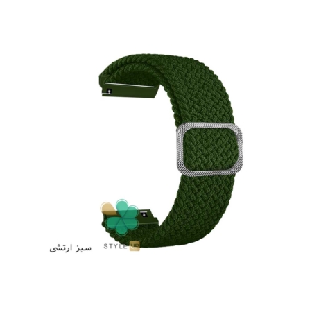 خرید بند ساعت سامسونگ Samsung Galaxy Watch 5 Pro مدل Braided Solo Loop رنگ سبز ارتشی