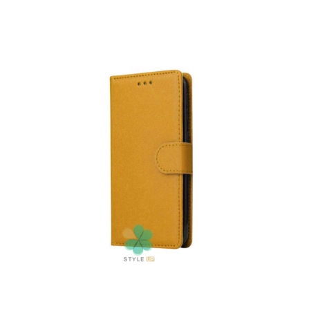 خرید کیف چرم گوشی شیائومی Redmi Note 11 4G مدل ایمپریال قفل دار رنگ عسلی