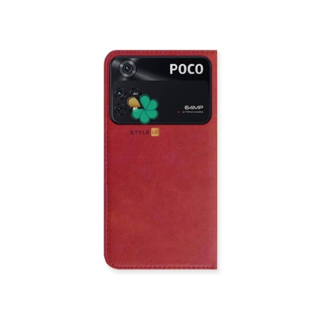 خرید کیف لاکچری گوشی شیائومی Xiaomi Poco M4 5G مدل Imperial رنگ قرمز