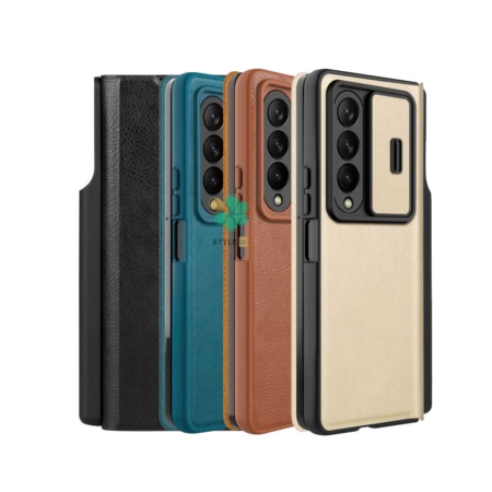 قیمت کیف چرم نیلکین گوشی سامسونگ Galaxy Z Fold 4 / Fold 4 5G مدل Qin Pro