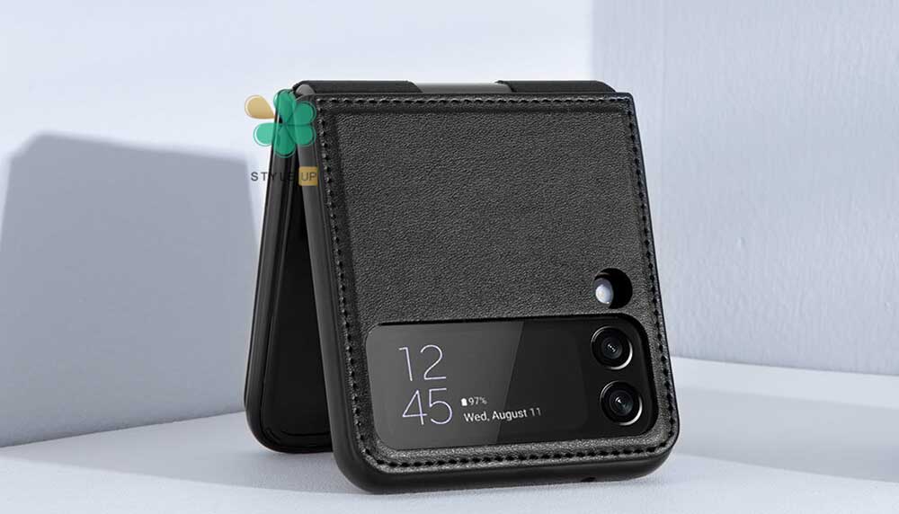 خرید کیف چرمی نیلکین گوشی سامسونگ Samsung Galaxy Z Flip 4 مدل Qin Vegan