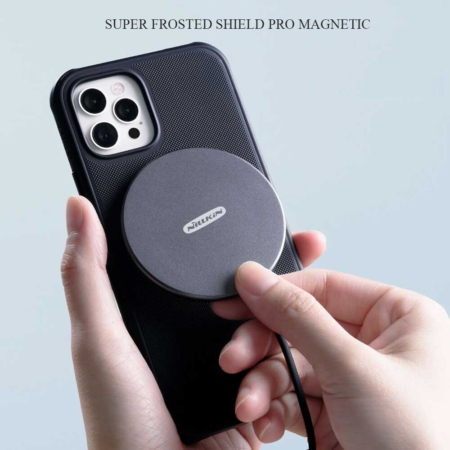 خرید قاب نیلکین گوشی آیفون Apple iPhone 13 Pro Max مدل Frosted Pro Magnetic رنگ مشکی