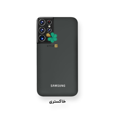 خرید کاور سیلیکونی اصل گوشی سامسونگ Samsung Galaxy S22 Ultra رنگ خاکستری