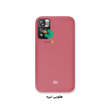 خرید کاور سیلیکونی اصل گوشی شیائومی Xiaomi Redmi Note 11 Pro Plus رنگ هلویی تیره