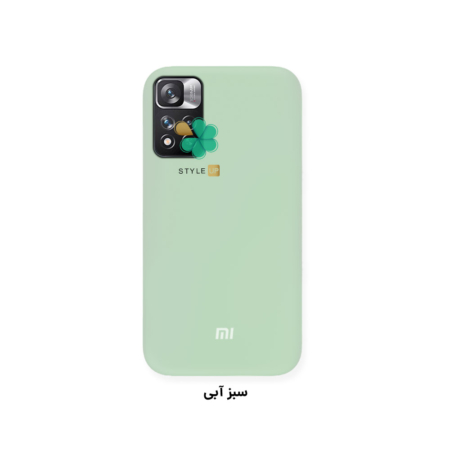 خرید کاور سیلیکونی اصل گوشی شیائومی Xiaomi Redmi Note 11 Pro Plus رنگ سبز ابی