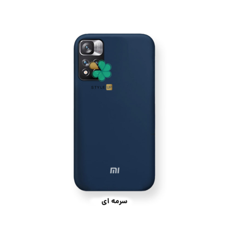 خرید کاور سیلیکونی اصل گوشی شیائومی Xiaomi Redmi Note 11 Pro Plus رنگ سرمه ای