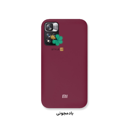 خرید کاور سیلیکونی اصل گوشی شیائومی Xiaomi Redmi Note 11 Pro Plus رنگ بادمجونی