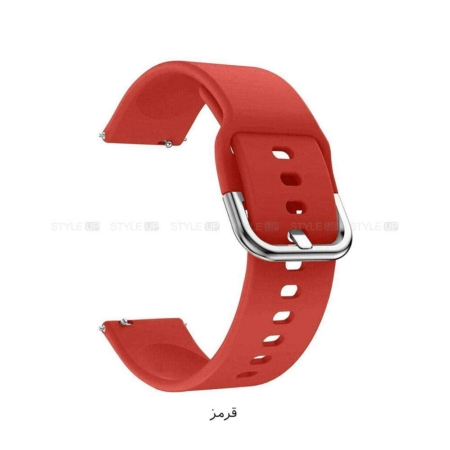 خرید بند ساعت سامسونگ Samsung Galaxy Watch 5 Pro مدل سیلیکونی نرم رنگ قرمز