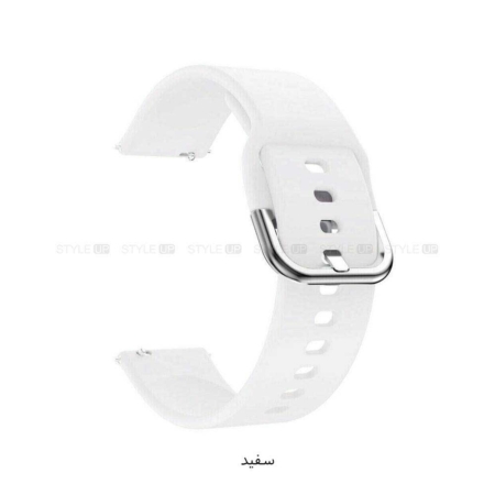 خرید بند ساعت سامسونگ Samsung Galaxy Watch 5 Pro مدل سیلیکونی نرم رنگ سفید