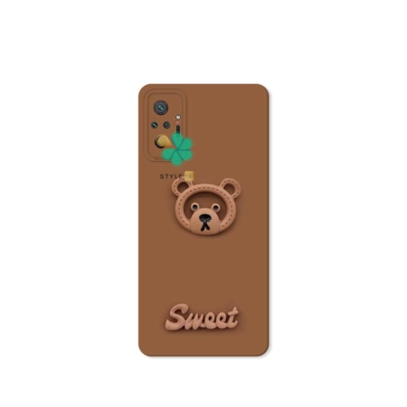 عکس قاب گوشی شیائومی Xiaomi Redmi Note 10 Pro Max طرح Sweet Bear رنگ خرس شکلاتی